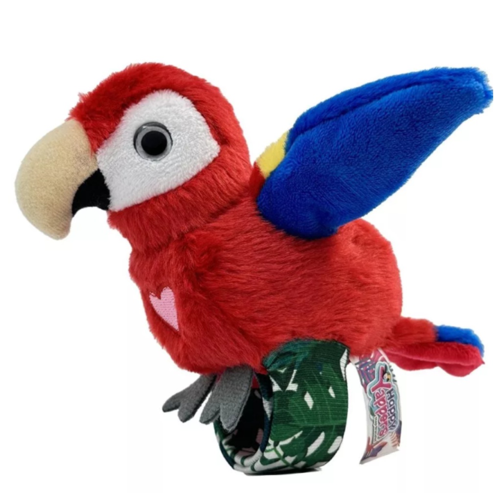 imagen de Happy Yappers loro de peluche interactivo rojo 2