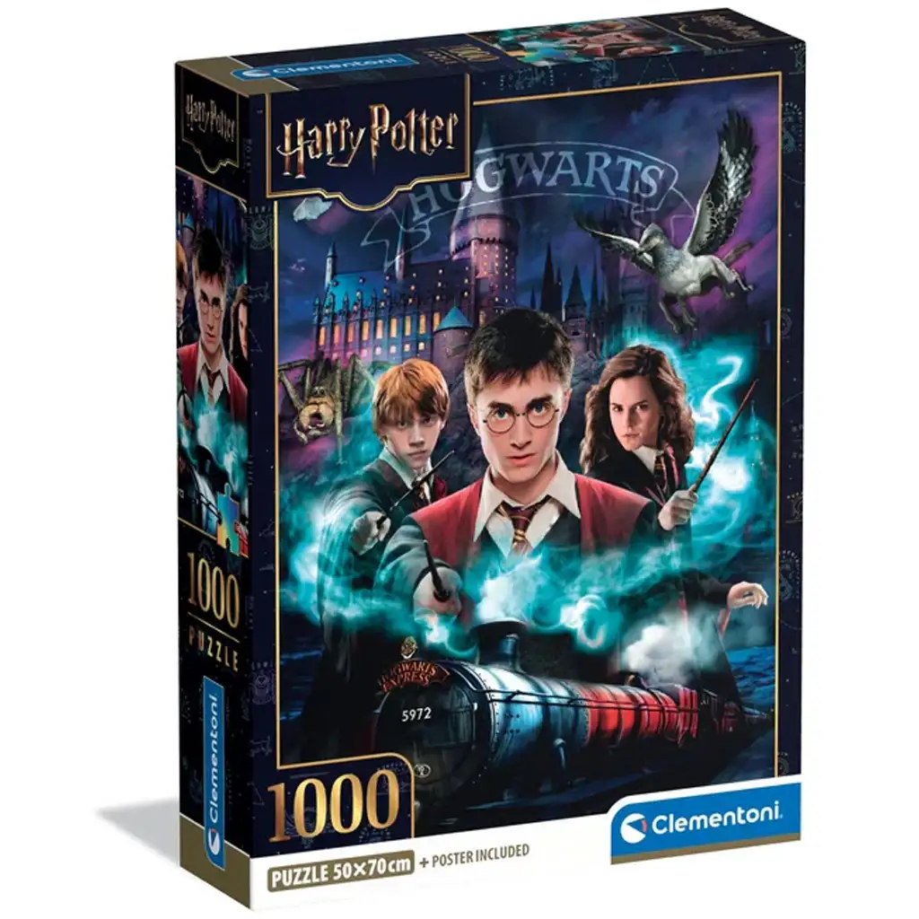 imagen de Harry Potter - El camino de la magia puzzle de 1000 piezas con póster - Clementoni 1