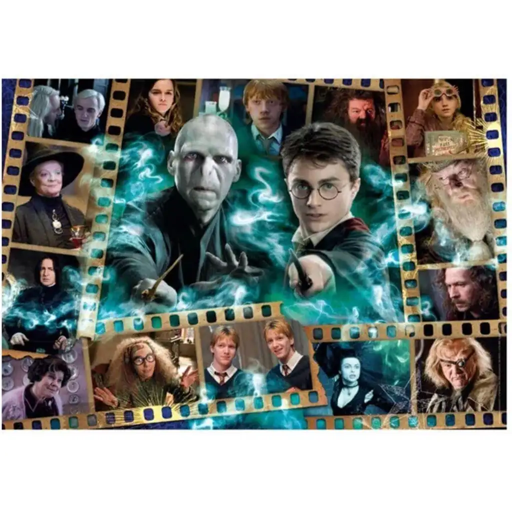 imagen de Harry Potter - El destino del mundo mágico puzzle de 1000 piezas con póster - Clementoni 2