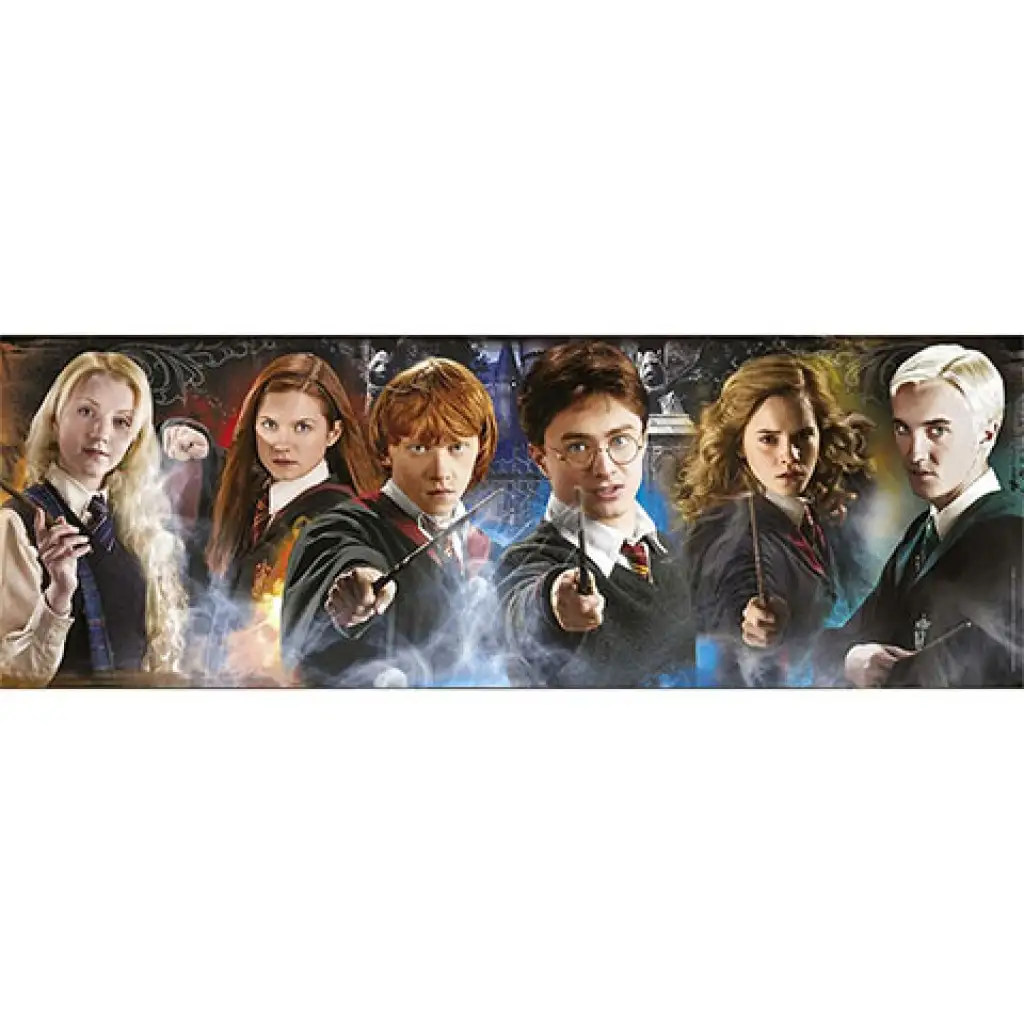 imagen de Harry Potter: Estudiantes de Hogwarts rompecabezas panorámico de 1000 piezas - Clementoni 2