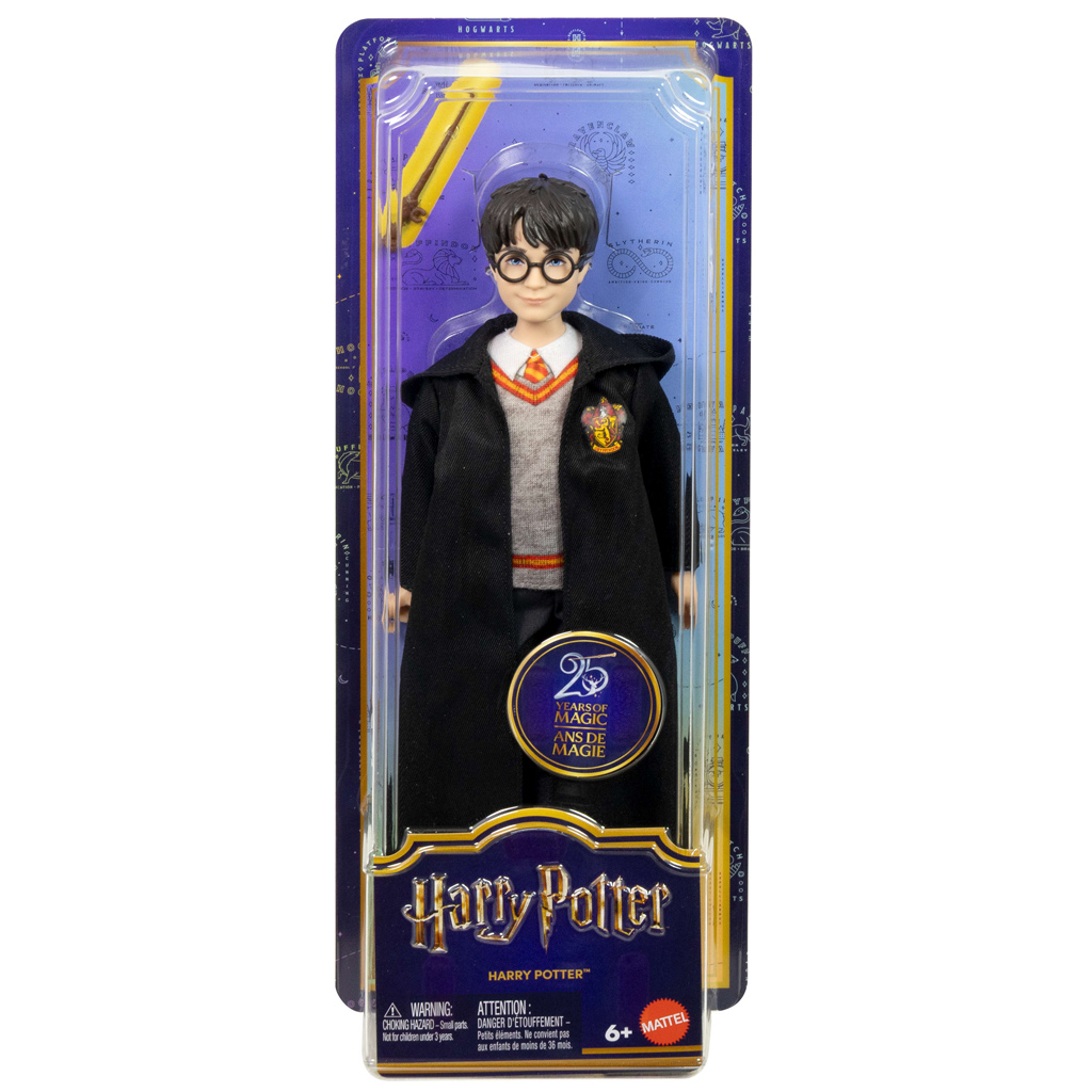 imagen de Harry Potter: Harry muñeco con túnica y varita - Mattel 1