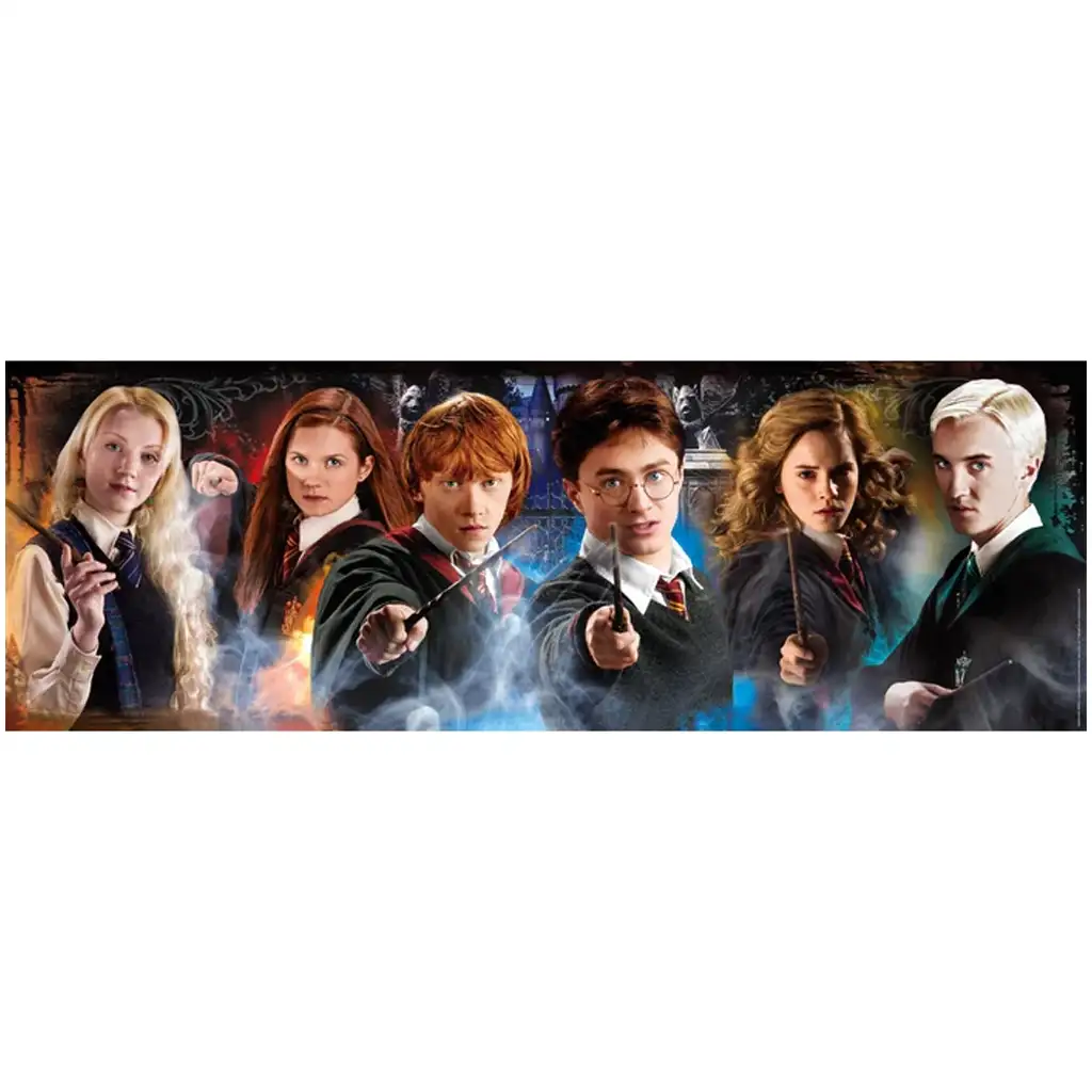 imagen de Harry Potter - Los herederos de Hogwarts rompecabezas panorámico de 1000 piezas con póster - Clementoni 2