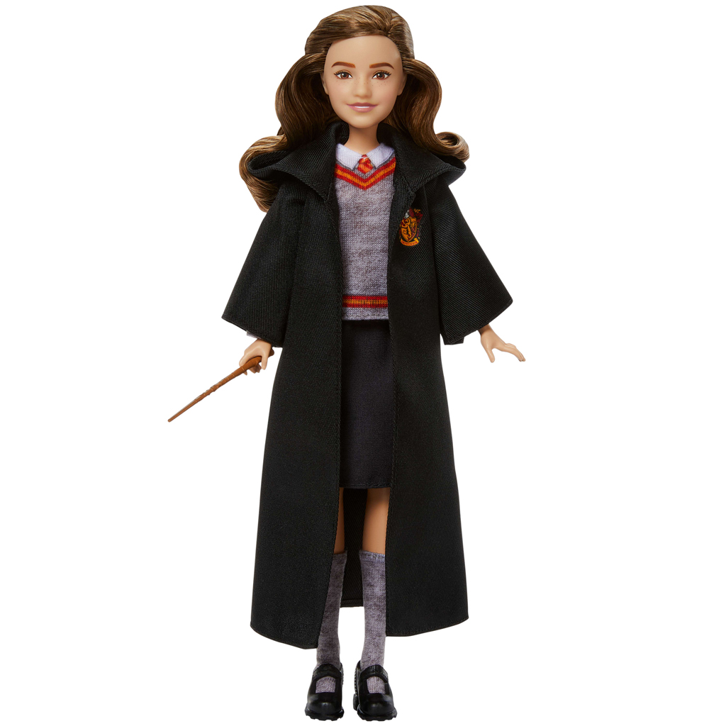 imagen de Harry Potter: Muñeca de Hermione Granger con túnica y varita mágica - Mattel 2
