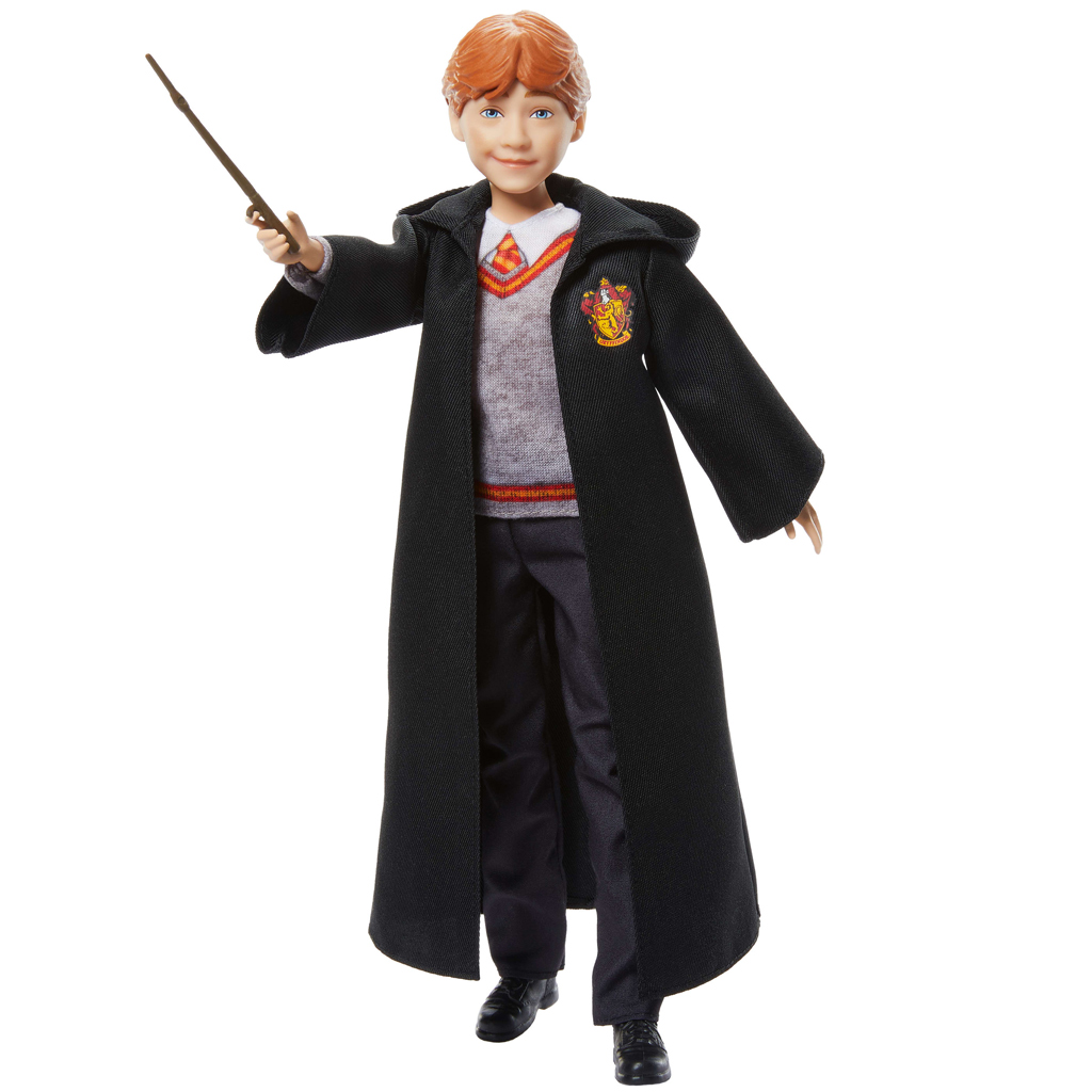 imagen de Harry Potter: Muñeco de Ron Weasley con túnica y varita mágica - Mattel 3