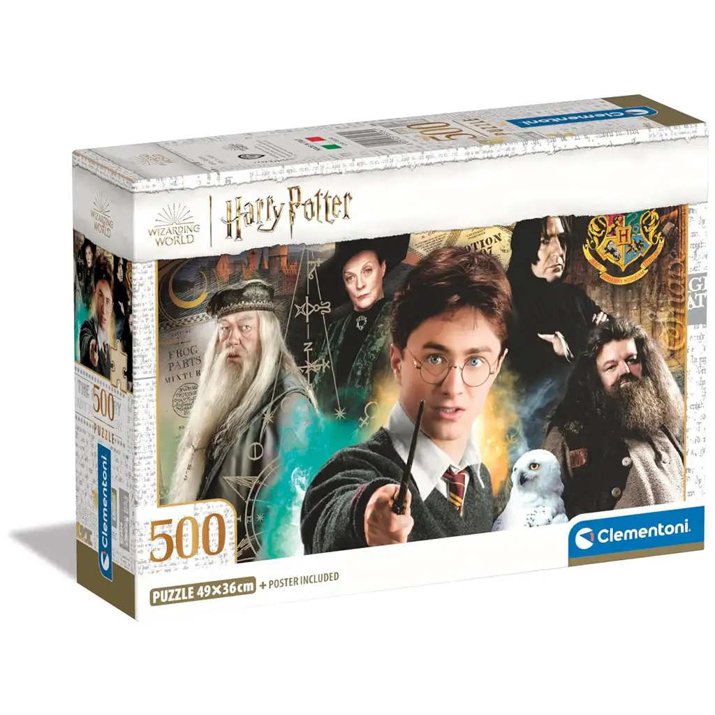 imagen de Harry Potter y la piedra filosofal puzzle de 500 piezas - Clementoni 1