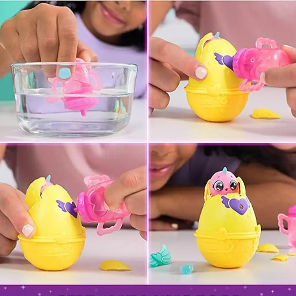imagen de Hatchimals Alive!: Conjunto de cesta de primavera Neon Rainbow - Spin Master 2