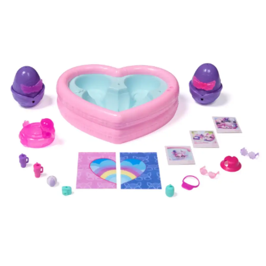imagen de Hatchimals Alive!: Fiesta de piscina arcoíris neón - Spin Master 2