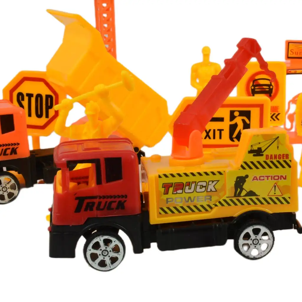 imagen de Heavy Duty: Set de juego de construcción con coches de volante y accesorios 12