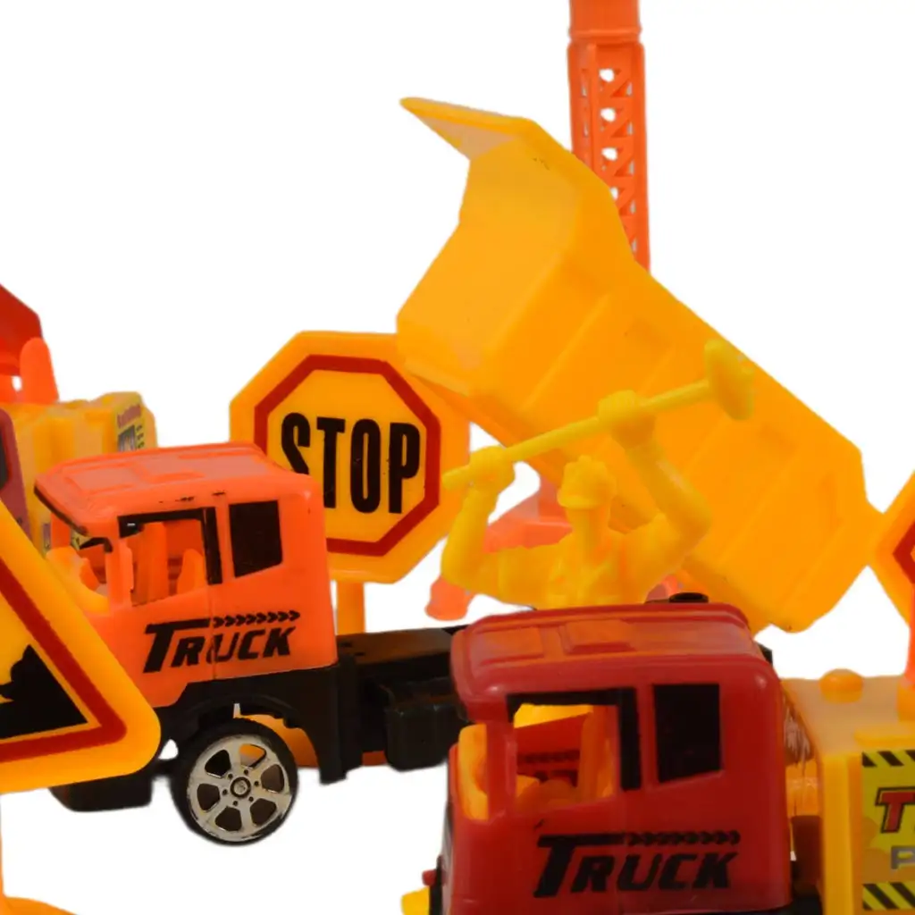 imagen de Heavy Duty: Set de juego de construcción con coches de volante y accesorios 13