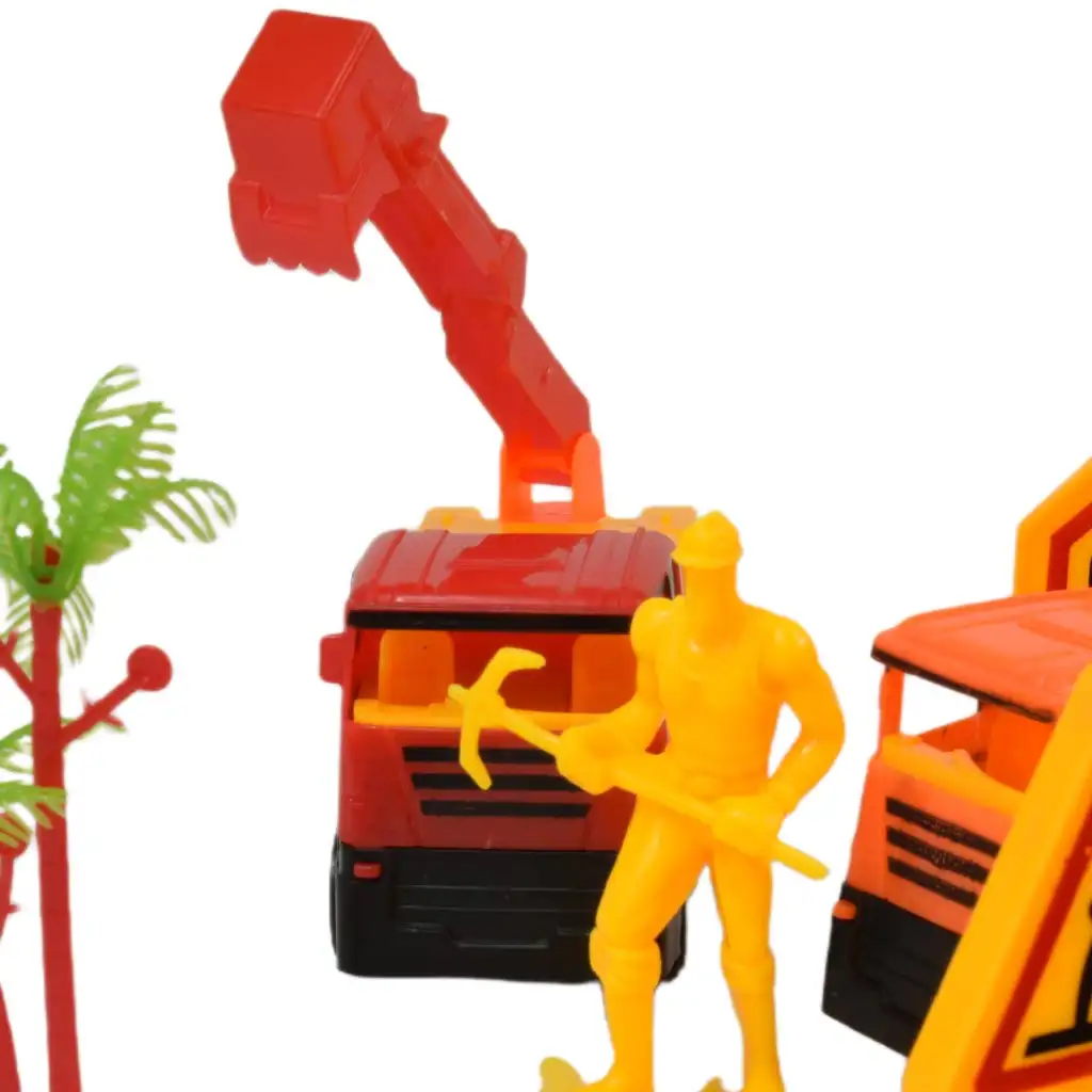 imagen de Heavy Duty: Set de juego de construcción con coches de volante y accesorios 14