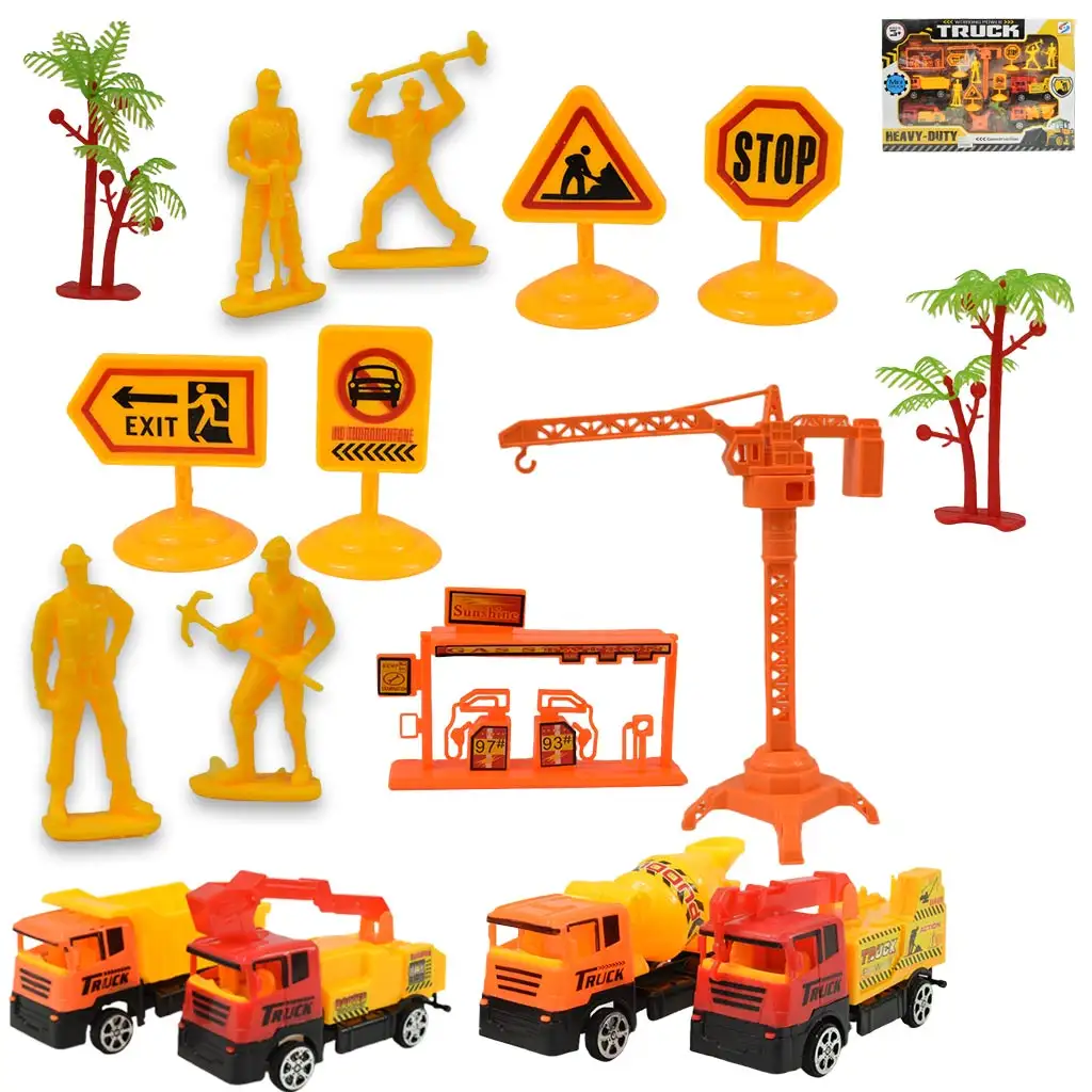 imagen de Heavy Duty: Set de juego de construcción con coches de volante y accesorios 1