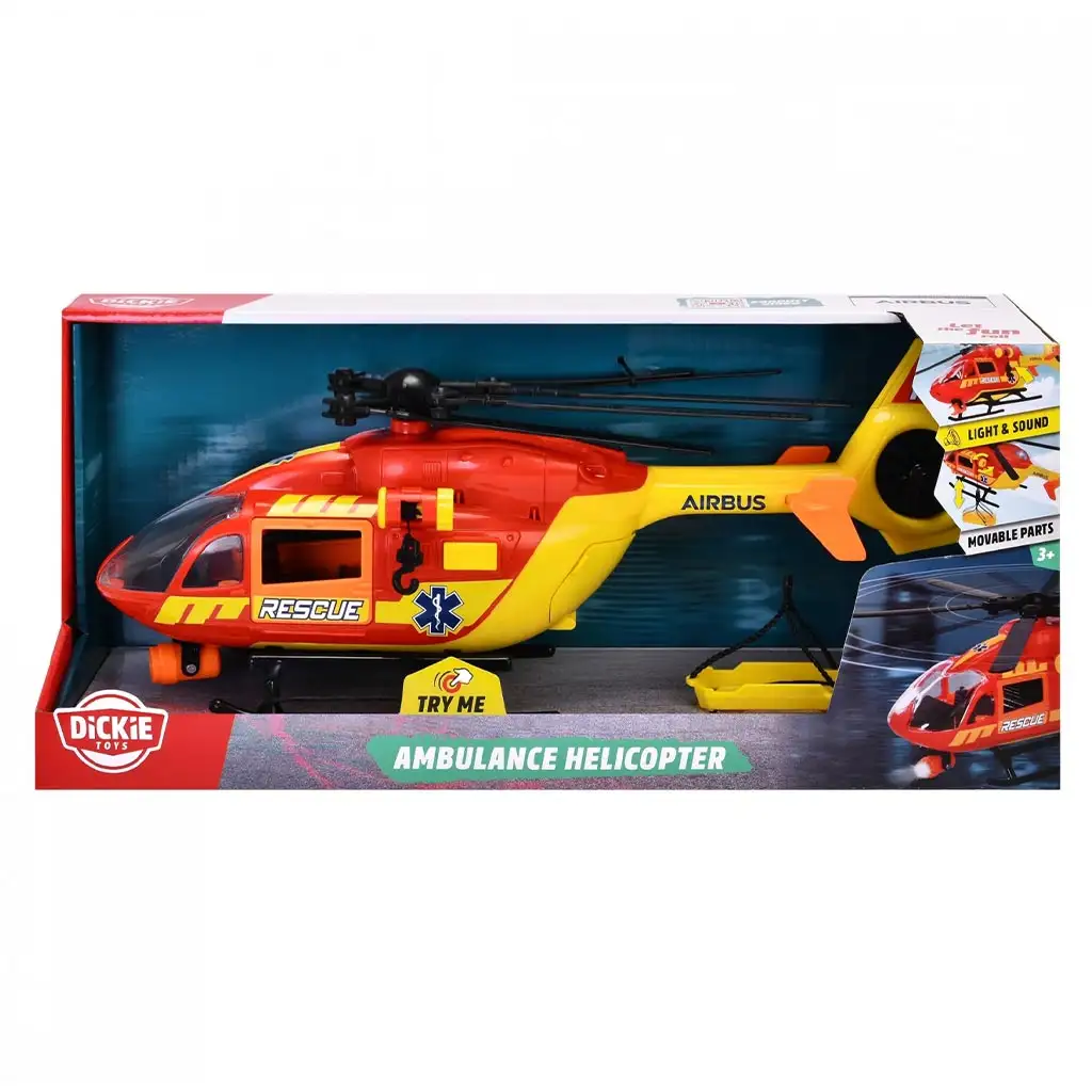 imagen de Helicóptero de rescate con luz y sonido 36cm - Dickie Toys 1