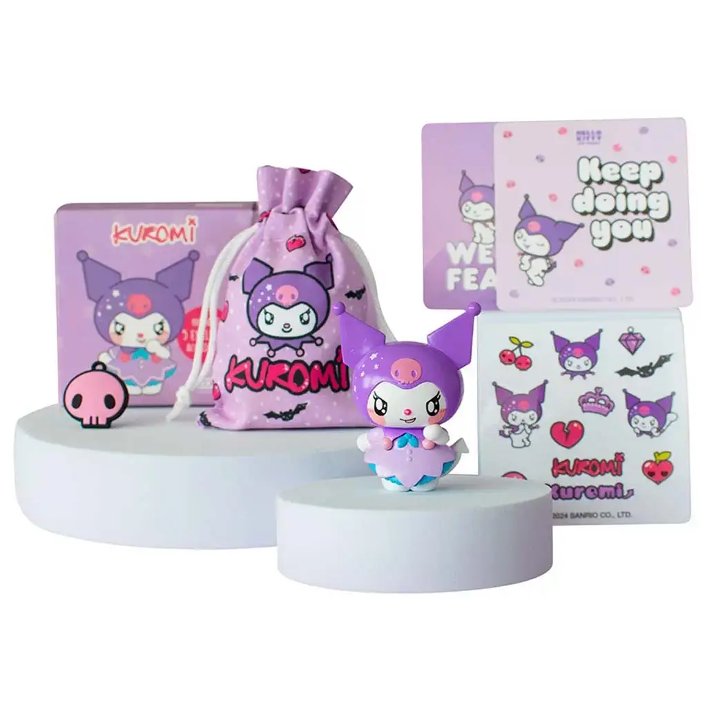 imagen de Hello Kitty: Figura de Kuromi en caja con accesorios de 6 cm 1