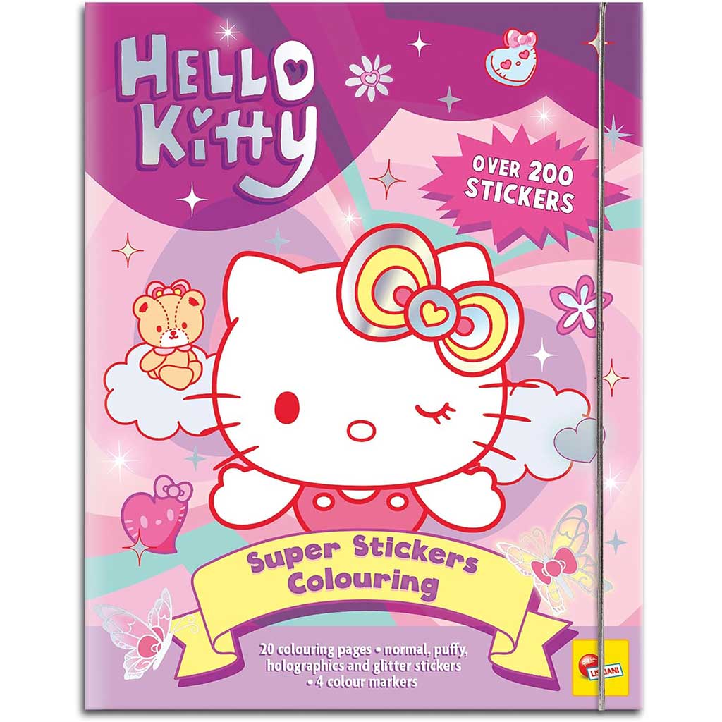 imagen de Hello Kitty Libro para Colorear con Stickers - Lisciani 1