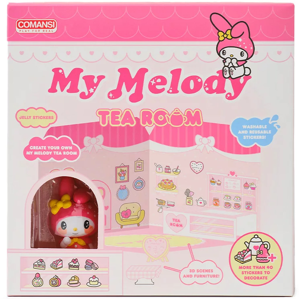 imagen de Hello Kitty: My Melody Sala de Té figura decorable con casa - Comansi 2