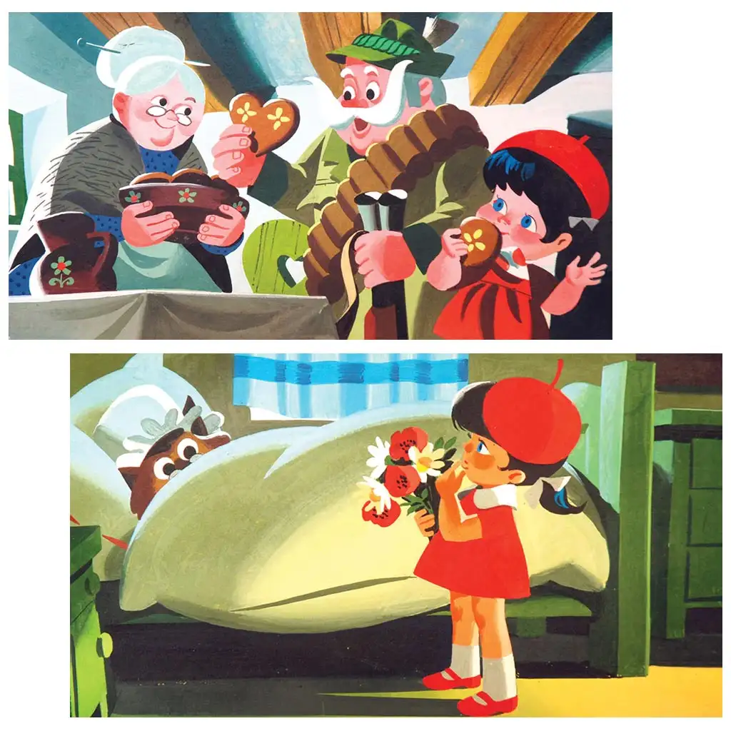 imagen de Hermanos Grimm: Caperucita Roja y el lobo diaporama 2