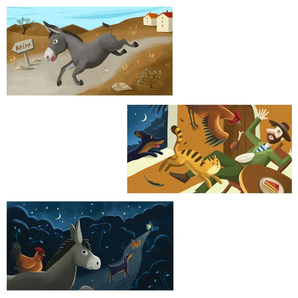 imagen de Hermanos Grimm: Los músicos de Bremen diaporama 2