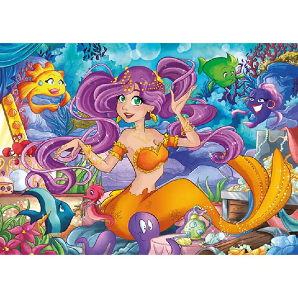 imagen de Hermosa Sirena Supercolor rompecabezas de 104 piezas - Clementoni 2