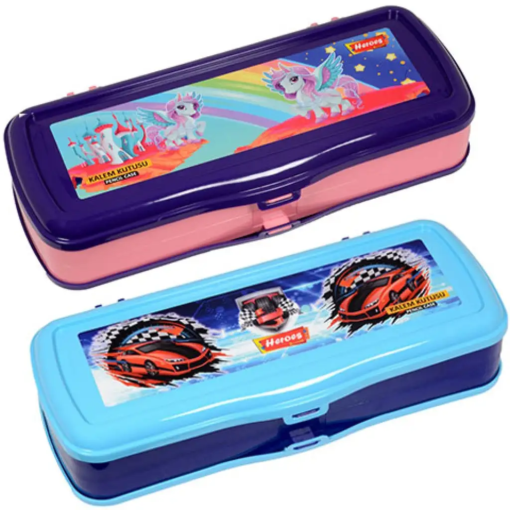 imagen de Heroes: Estuche de plástico de dos compartimentos, en varias versiones 2
