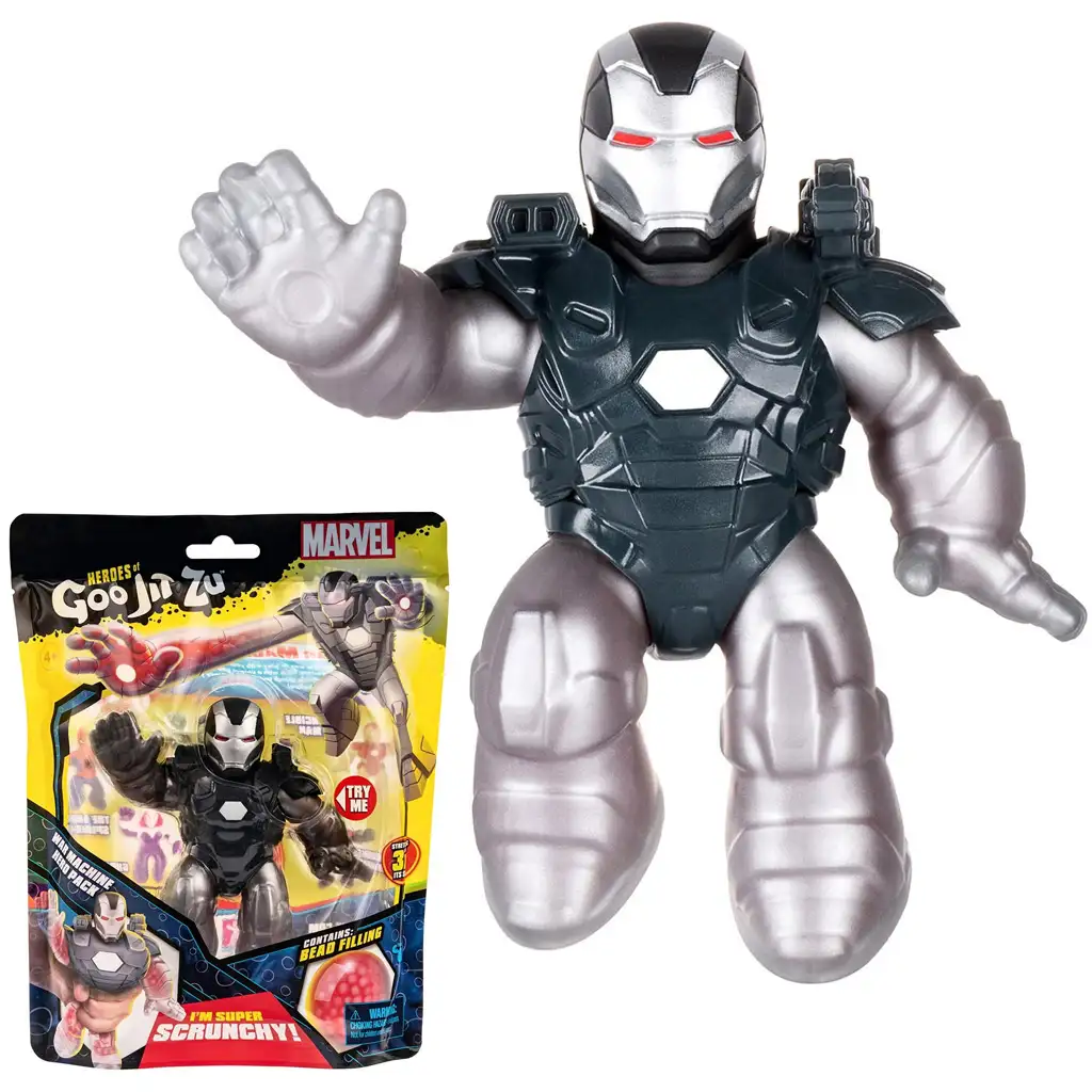 imagen de Heroes of Goo Jit Zu: héroes de Marvel figura de acción estirable - War Machine 1