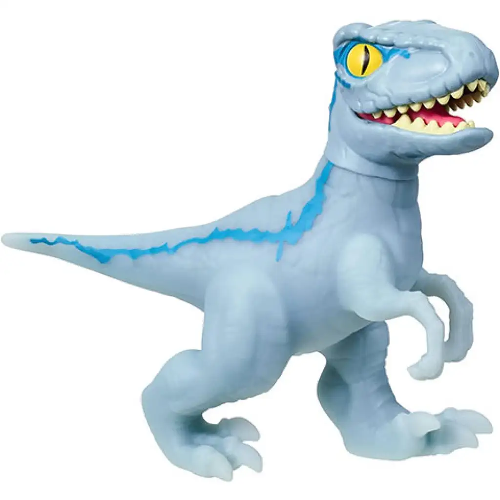 imagen de Heroes of Goo Jit Zu Jurassic World Velociraptor Azul figura de juguete 2