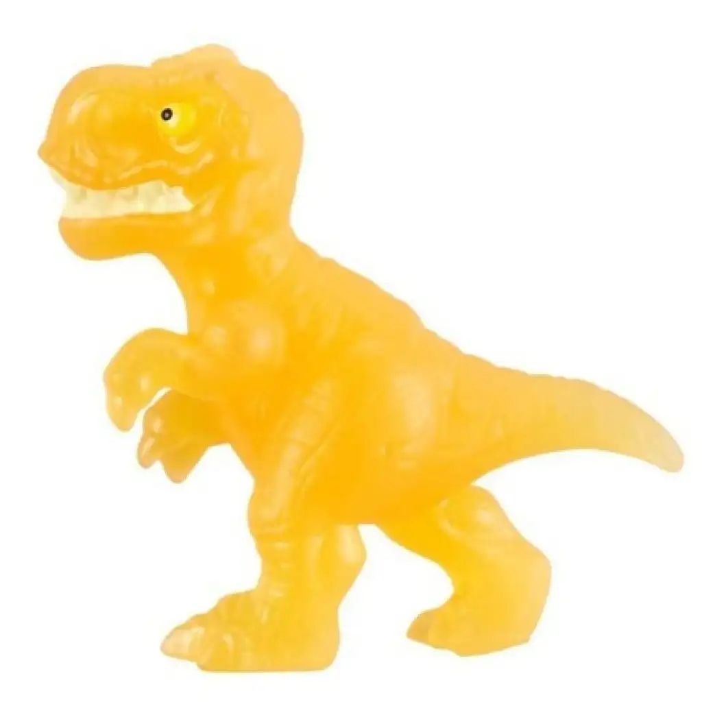 imagen de Heroes of Goo Jit Zu Minis: Jurassic World figura de dinosaurio mini T-Rex color ámbar 1