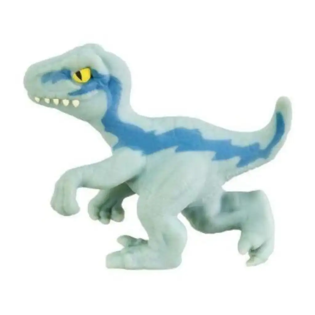imagen de Heroes of Goo Jit Zu Minis: Jurassic World Mini velociraptor azul figura de dinosaurio 1
