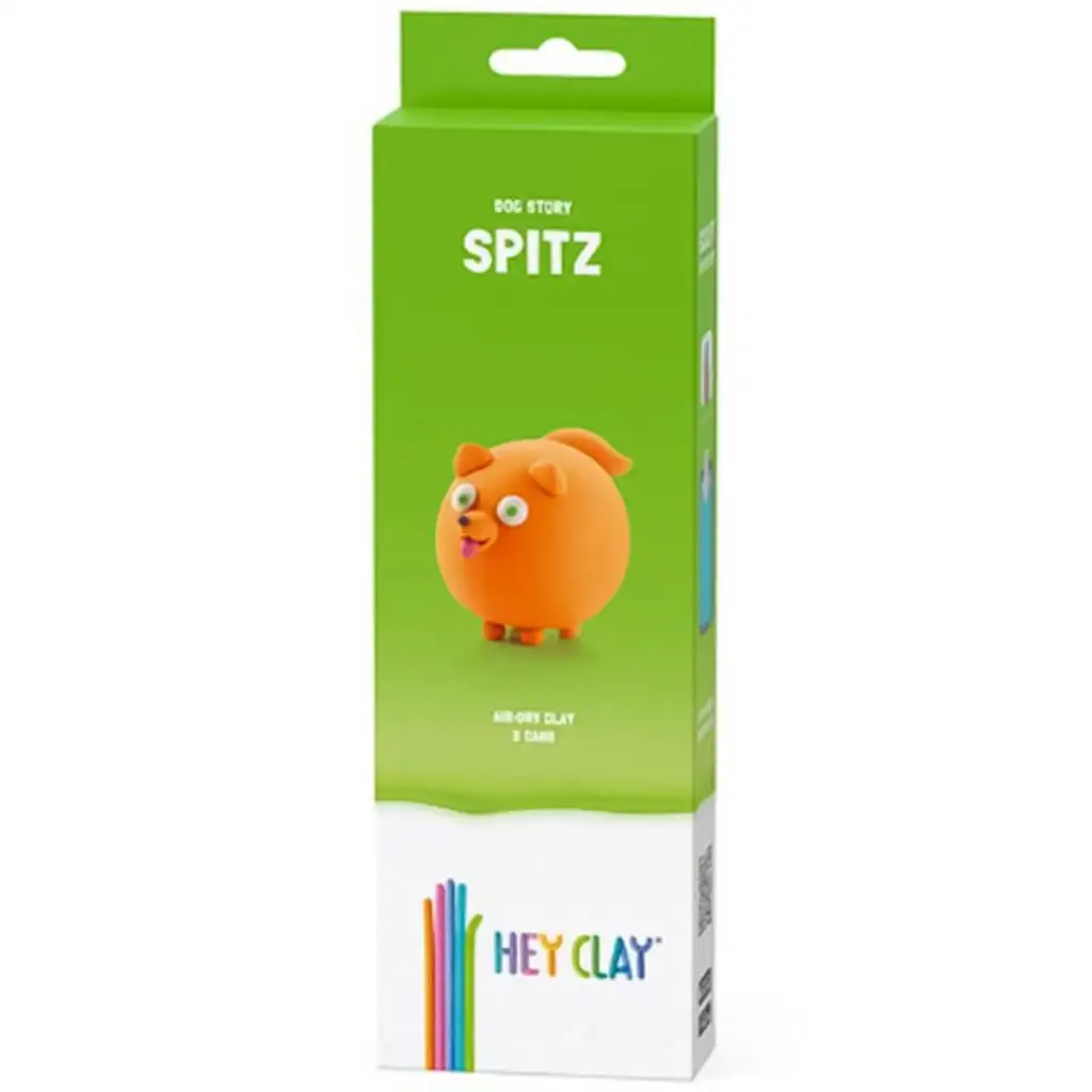 imagen de Hey Clay: Perro Spitz suave y esponjoso set de arcilla 1