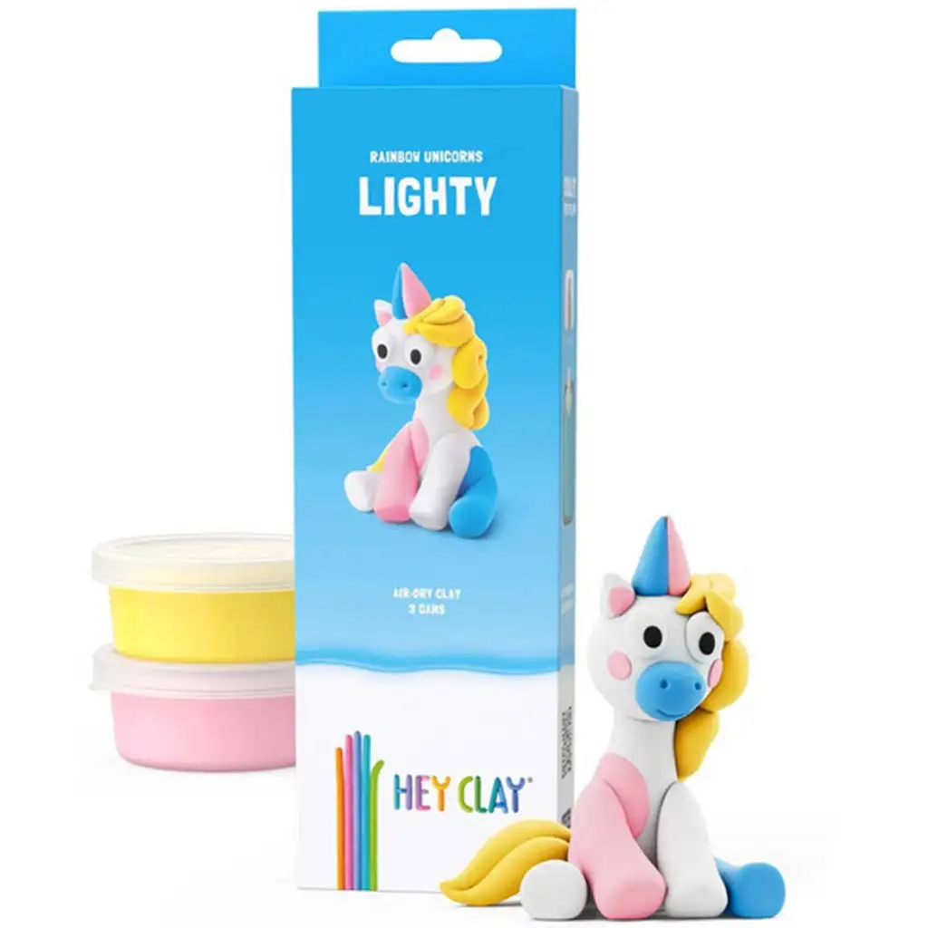 imagen de Hey Clay: Suave y esponjoso figura de unicornio set de plastilina 1