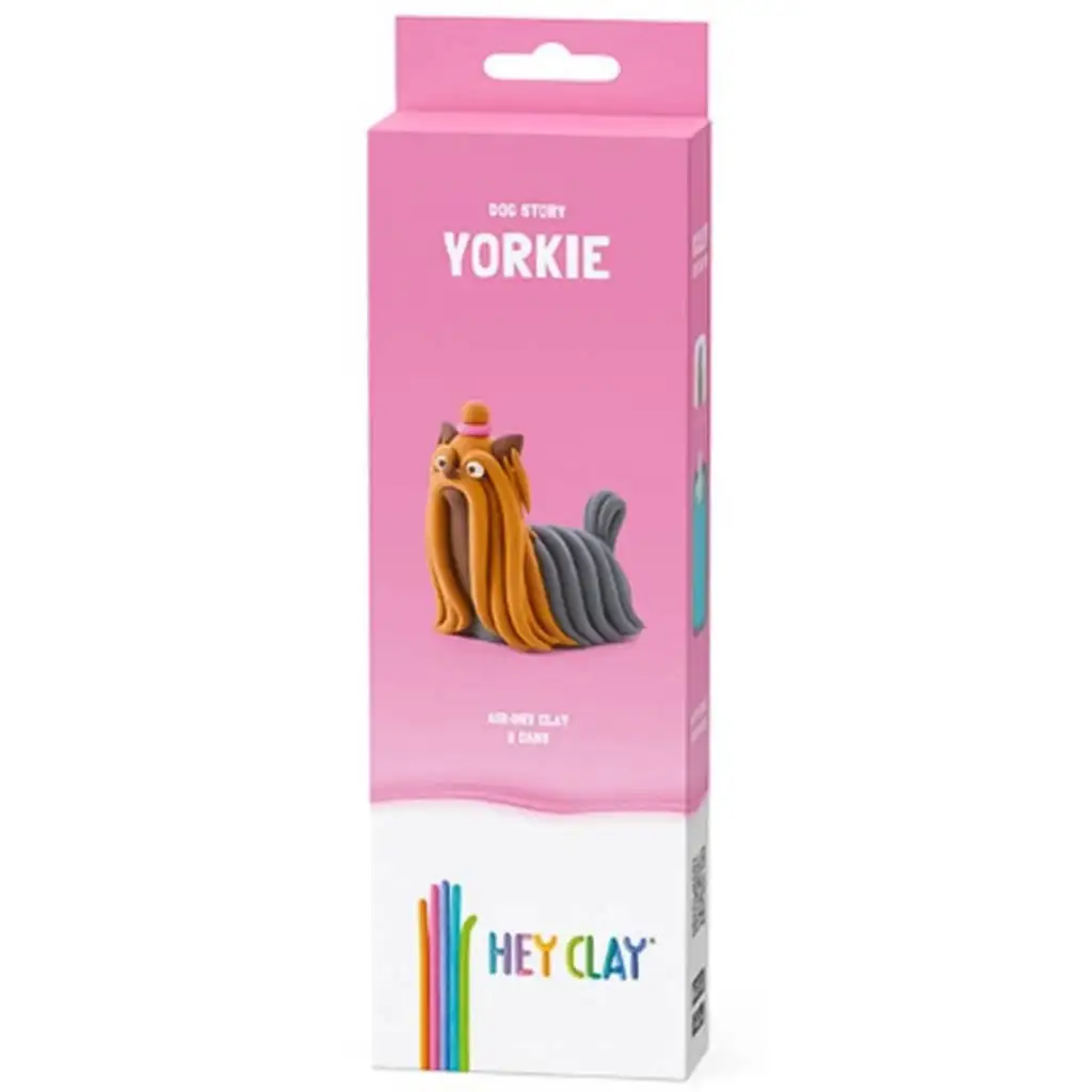 imagen de Hey Clay: Suave y esponjoso set de arcilla de perrito Yorkie 1