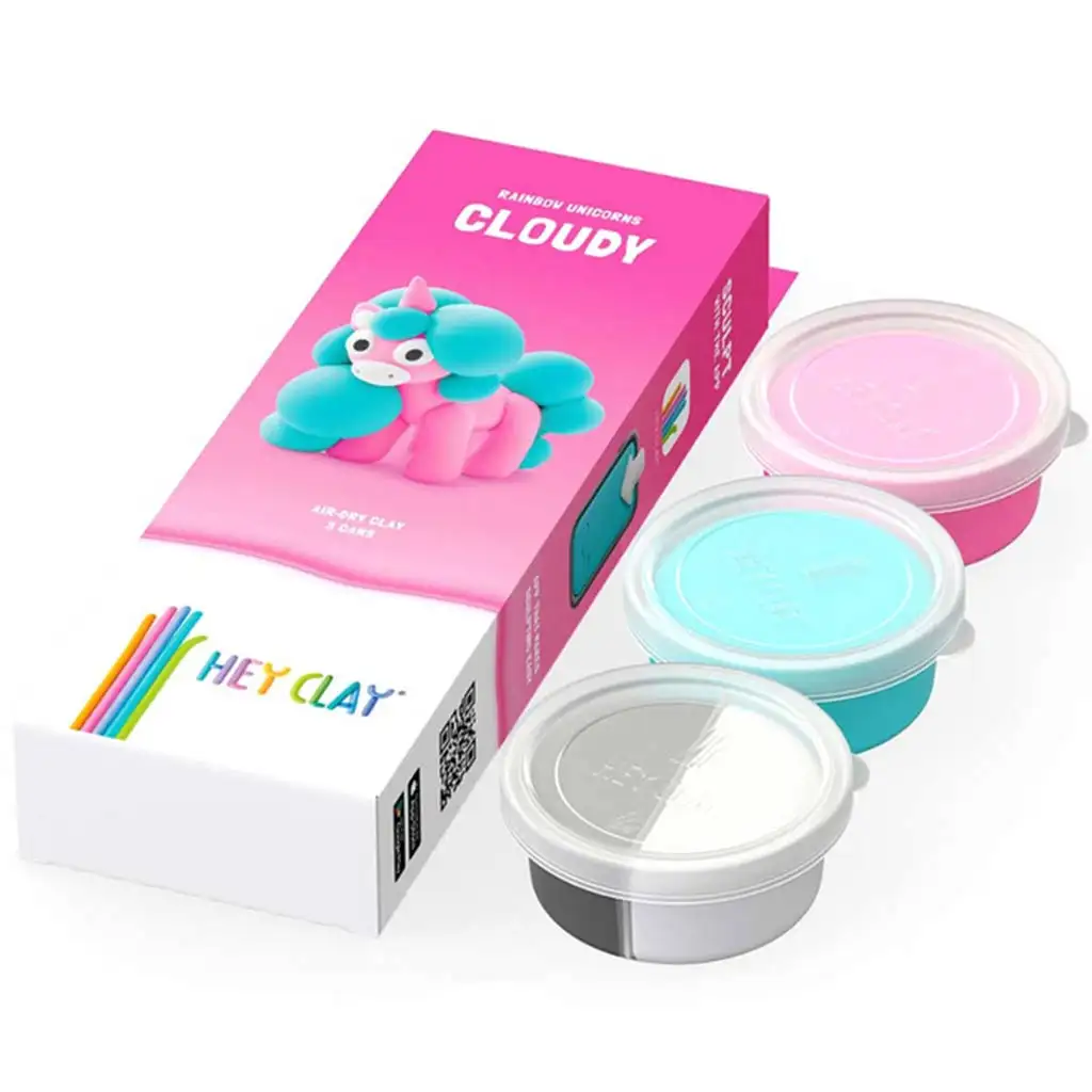 imagen de Hey Clay: Suave y rosa figura de unicornio set de plastilina 2