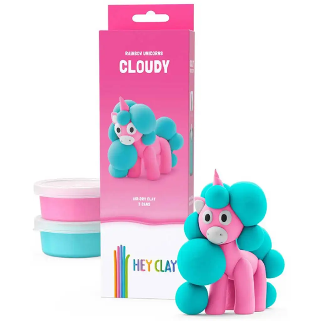 imagen de Hey Clay: Suave y rosa figura de unicornio set de plastilina 1
