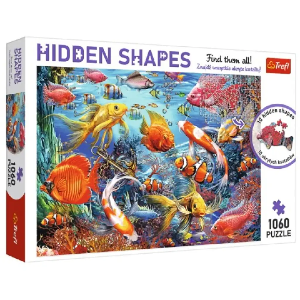 imagen de Hidden Shapes: Mundo submarino puzzle de 1000 piezas - Trefl 1