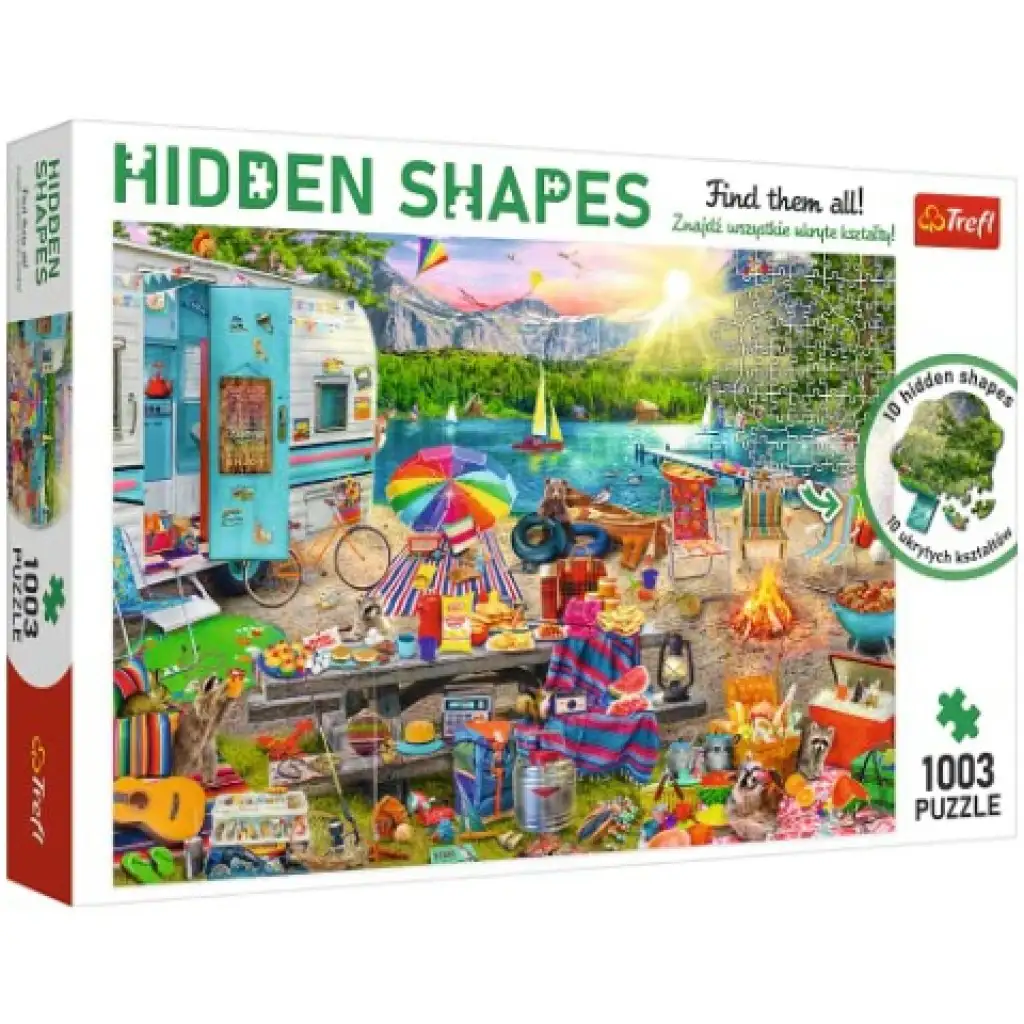 imagen de Hidden Shapes: Viaje en autocaravana puzzle de 1000 piezas - Trefl 1