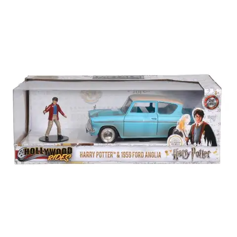 imagen de Hollywood Rides - Harry Potter: 1959 Ford Anglia modelo de coche de metal 1/24 - Simba Toys 3