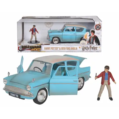 imagen de Hollywood Rides - Harry Potter: 1959 Ford Anglia modelo de coche de metal 1/24 - Simba Toys 1