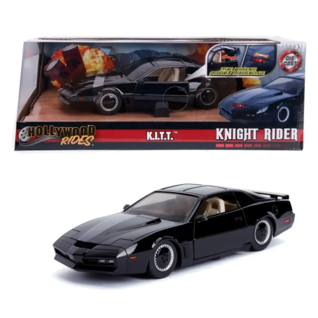 imagen de Hollywood Rides - Knight Rider: K.I.T.T. Knight 2000 modelo de coche de metal 1/24 - Simba Toys 1
