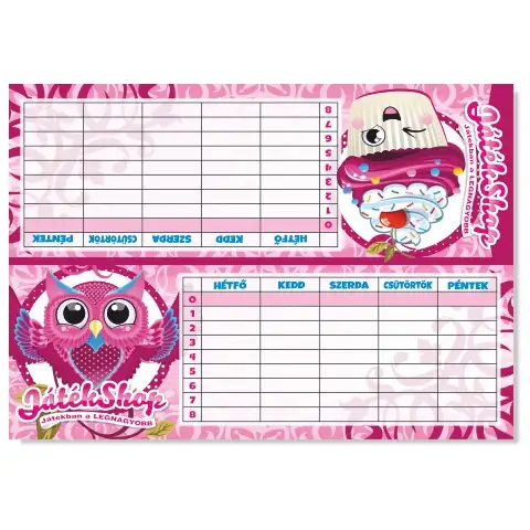 imagen de Horario de clase de chica 6 en 1 SweetShop 1