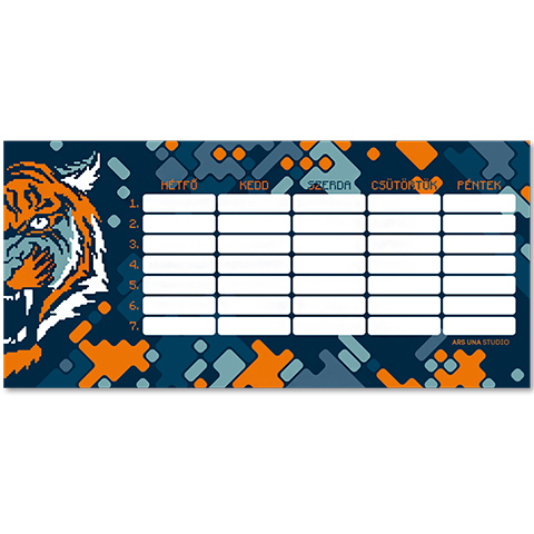 imagen de Horario de la semana de Roar of the tiger 1
