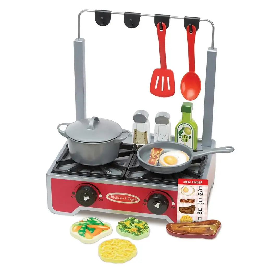 imagen de Hornear-Cocinar: Conjunto de cocina de madera Deluxe - Melissa & Doug 2