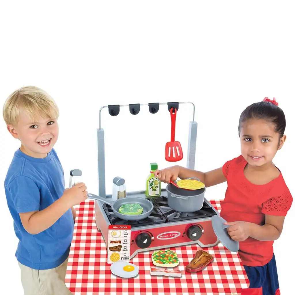 imagen de Hornear-Cocinar: Conjunto de cocina de madera Deluxe - Melissa & Doug 3