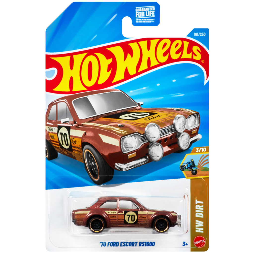 imagen de Hot Wheels: '70 Ford Escort RS 1600 coche en miniatura 1/64 - Mattel 1