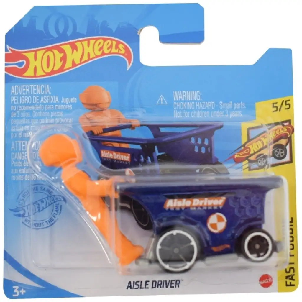 imagen de Hot Wheels: Aisle Driver coche pequeño morado 1/64 - Mattel 1
