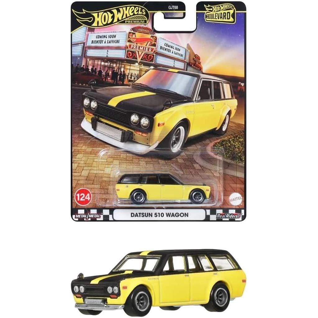 imagen de Hot Wheels Boulevard: Datsun 510 wagon coche en miniatura 1/64 - Mattel 1