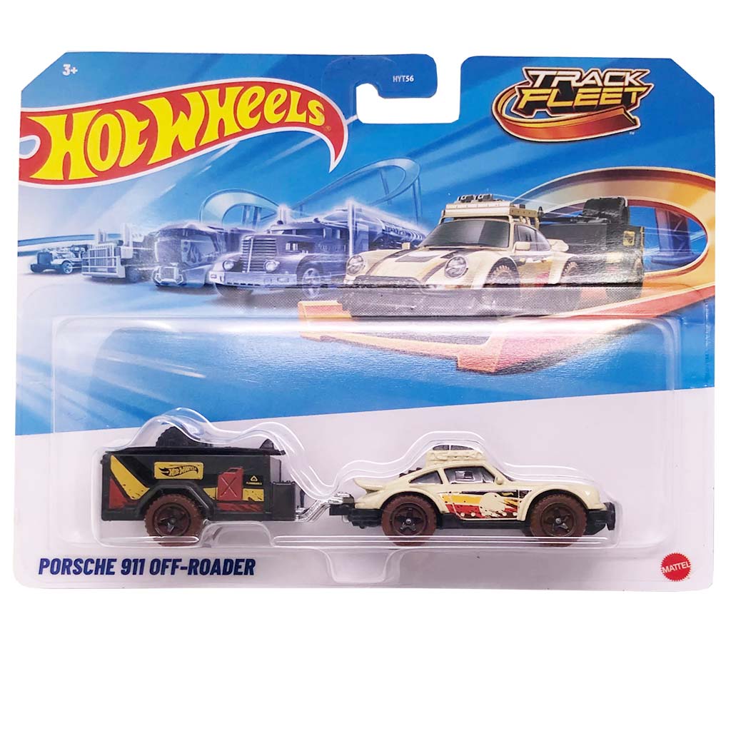 imagen de Hot Wheels: Camión de transporte Porsche 911 Off-Roader a escala 1/64 - Mattel 1