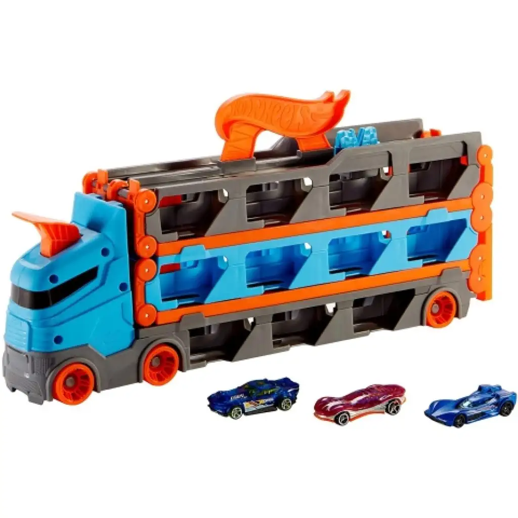 imagen de Hot Wheels: Camión transportador Ultimate 2 en 1 - Mattel 2