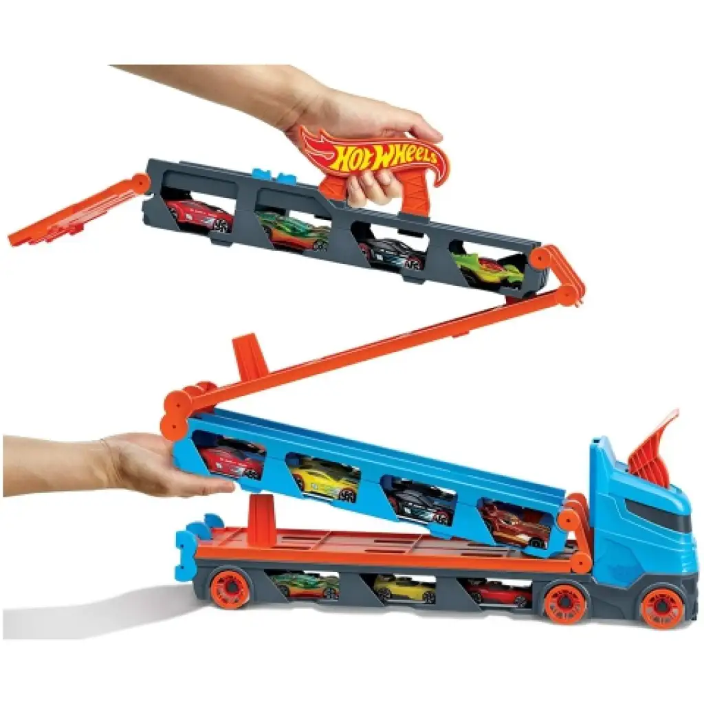 imagen de Hot Wheels: Camión transportador Ultimate 2 en 1 - Mattel 3