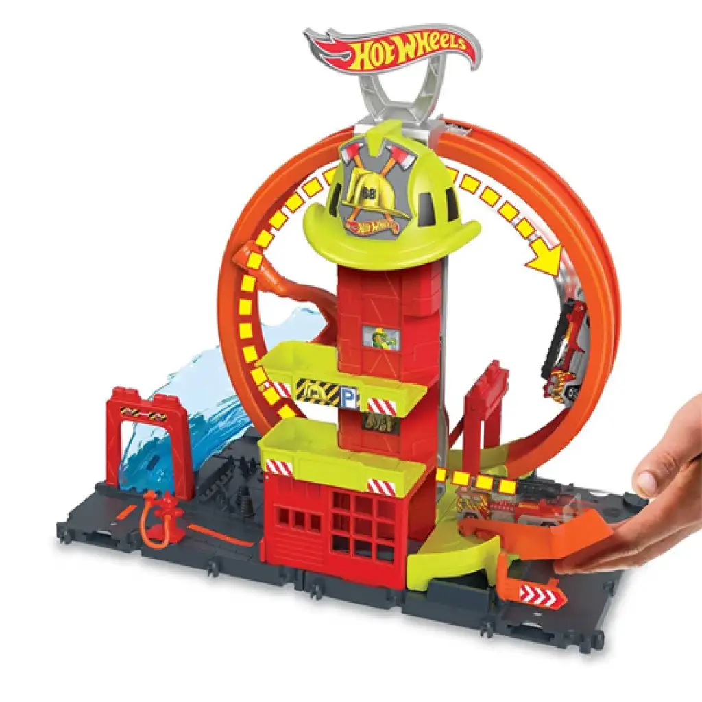 imagen de Hot Wheels City: Estación de Bomberos juego - Mattel 2