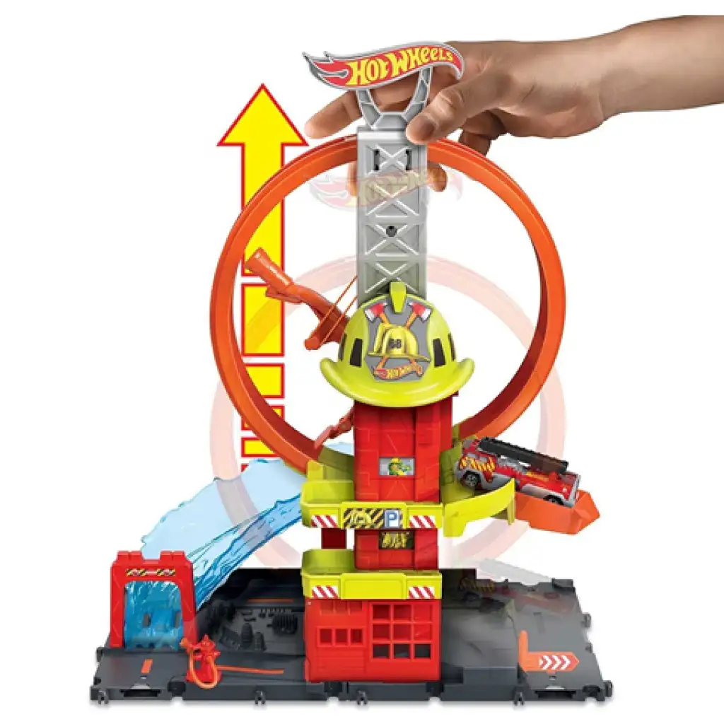 imagen de Hot Wheels City: Estación de Bomberos juego - Mattel 3