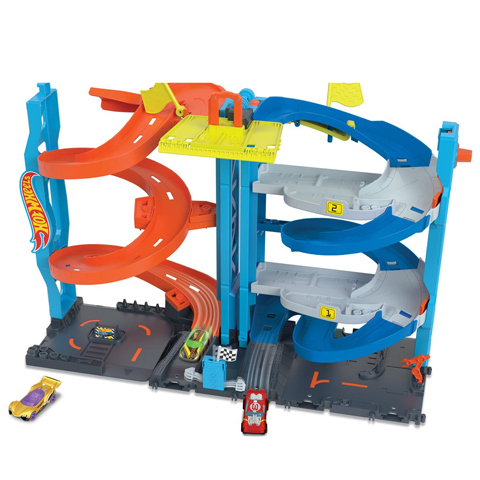 imagen de Hot Wheels City: set de juego de torre de carreras 2 en 1 - Mattel 2